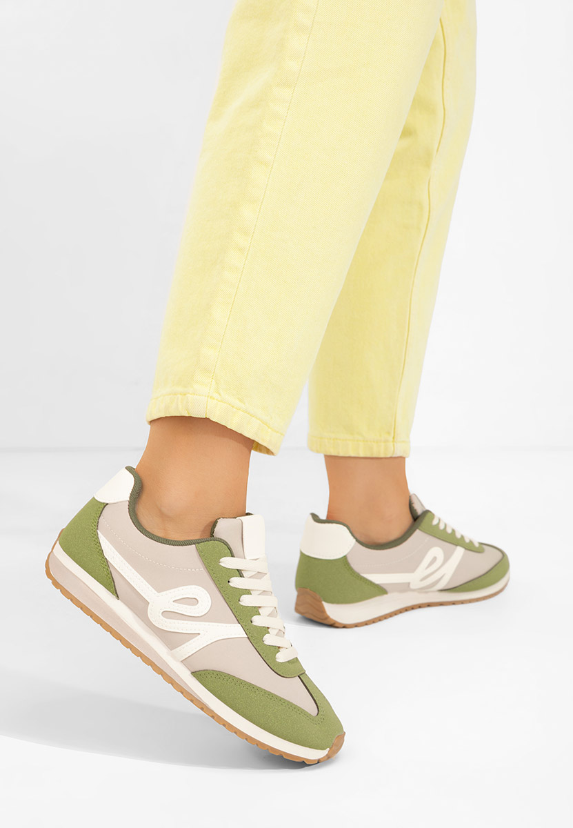 Zielone sneakersy damskie Trinidad