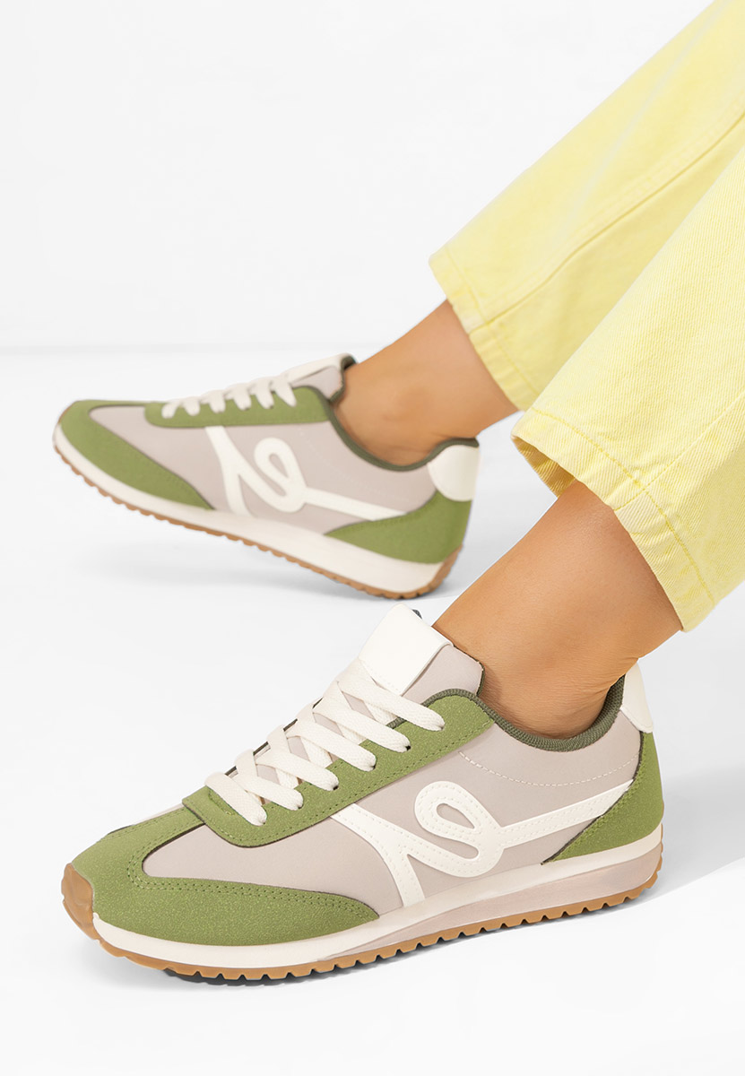 Zielone sneakersy damskie Trinidad