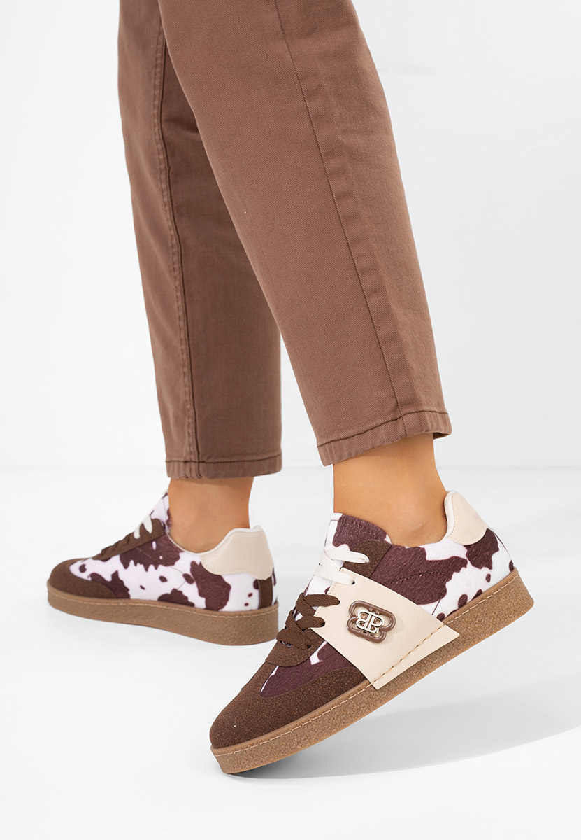 Wężowe sneakersy damskie Kathea