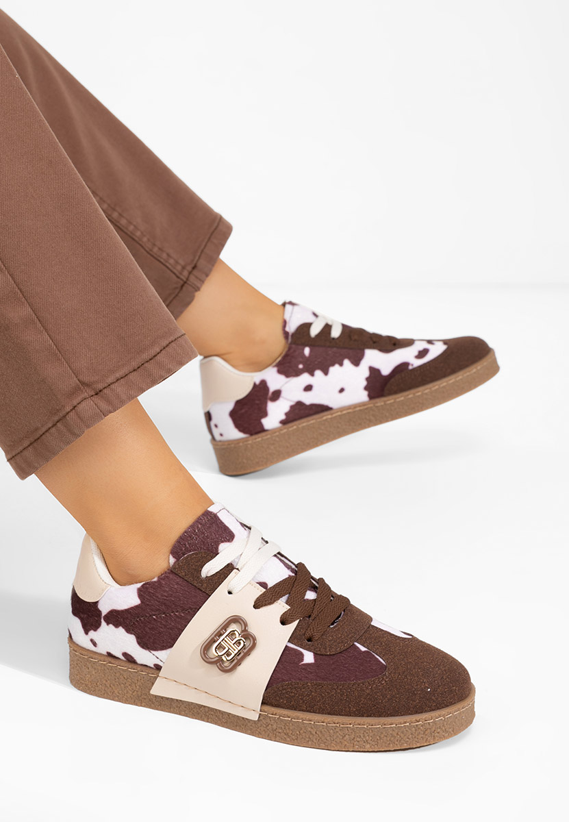 Wężowe sneakersy damskie Kathea