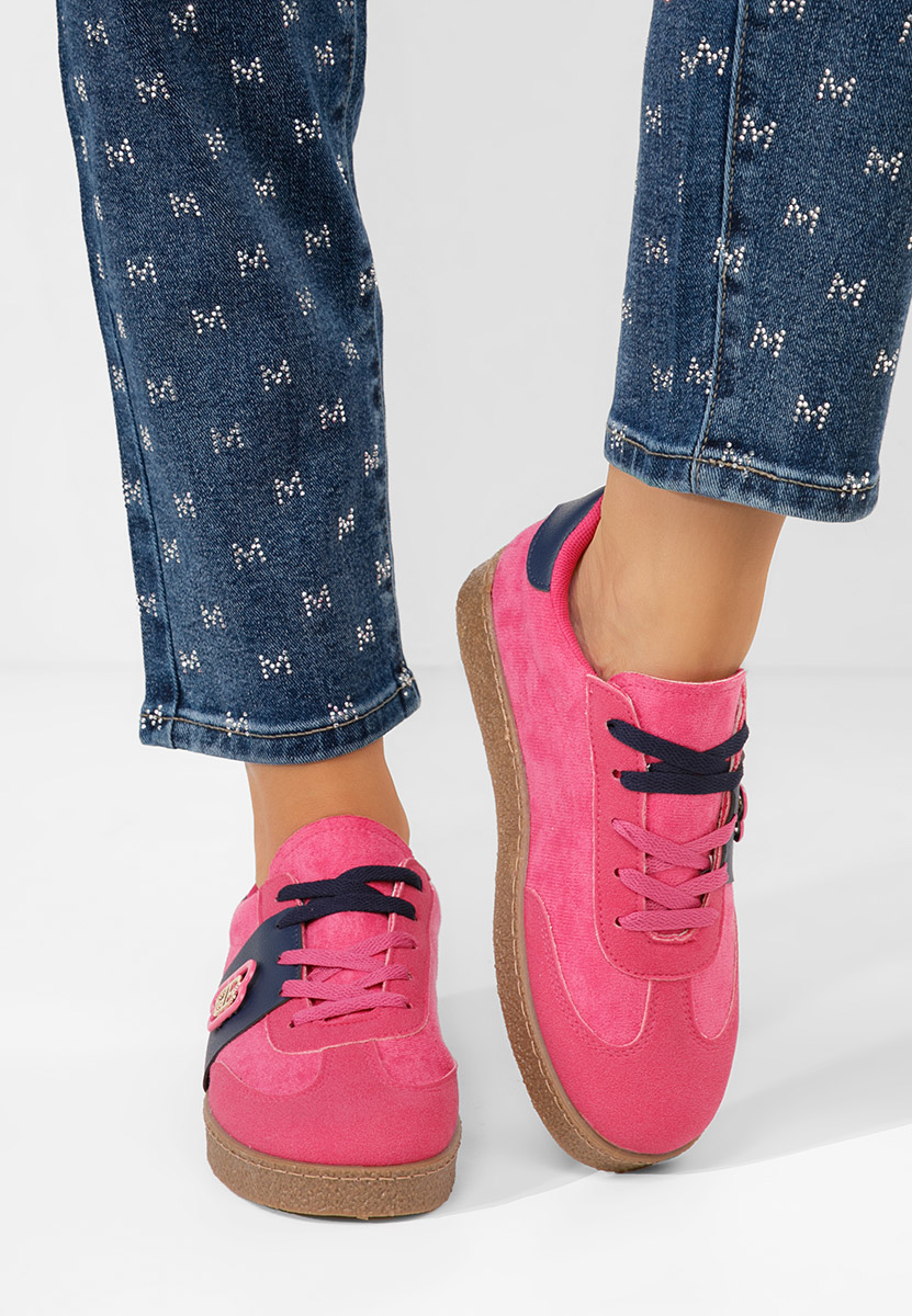 Fuksjowe sneakersy damskie Kathea