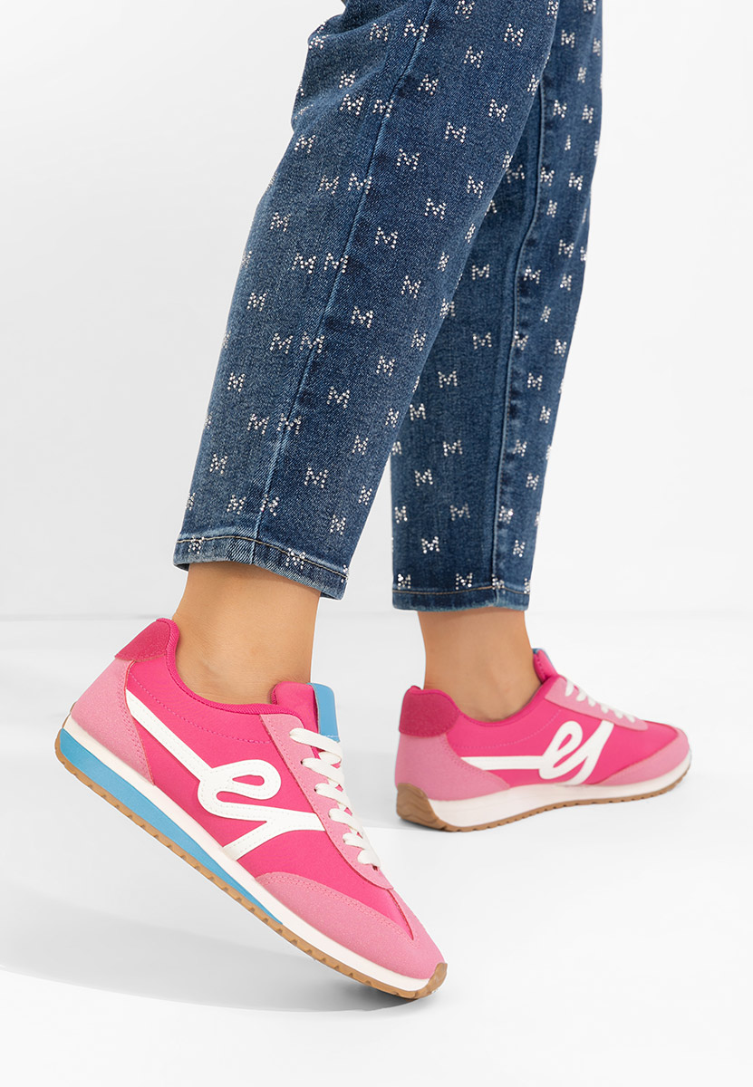 Fuksjowe sneakersy damskie Trinidad