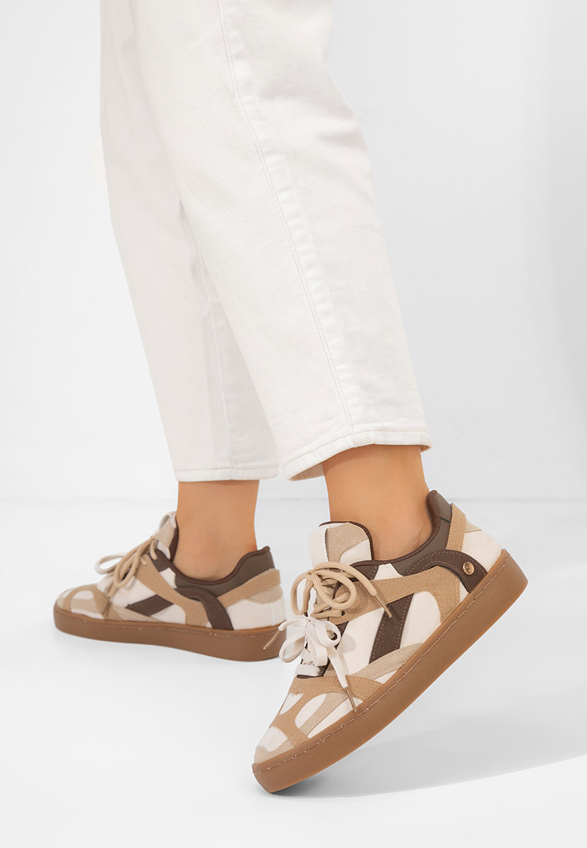 Khaki sneakersy damskie Jaymea