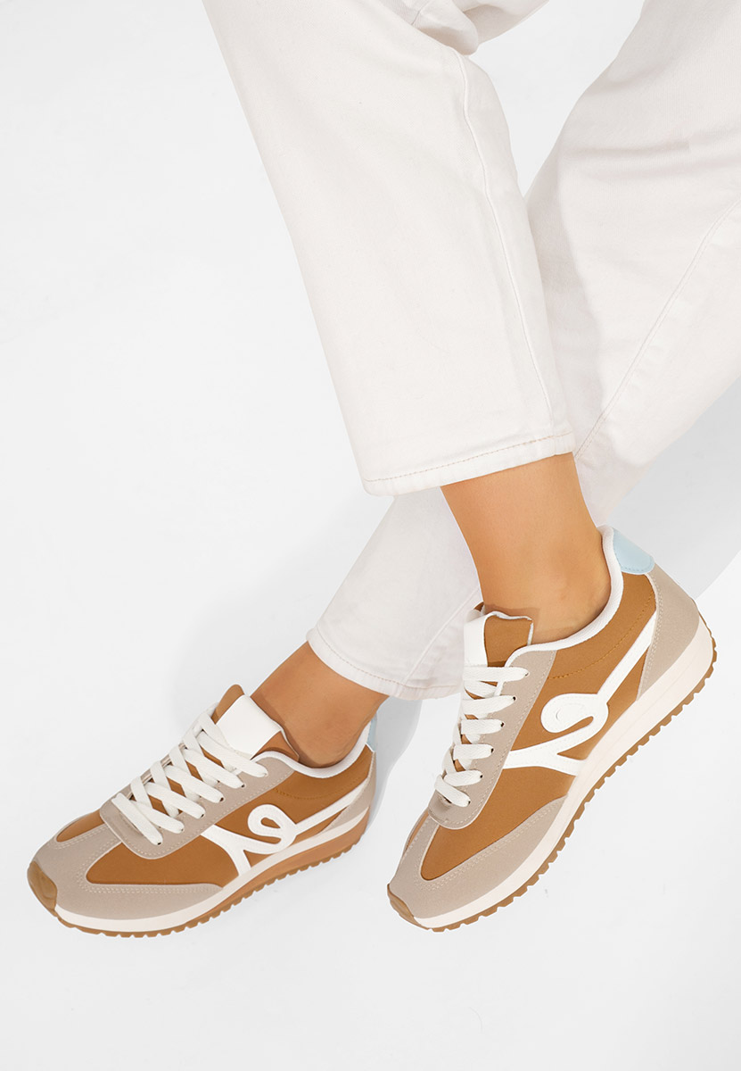 Brązowe sneakersy damskie Trinidad