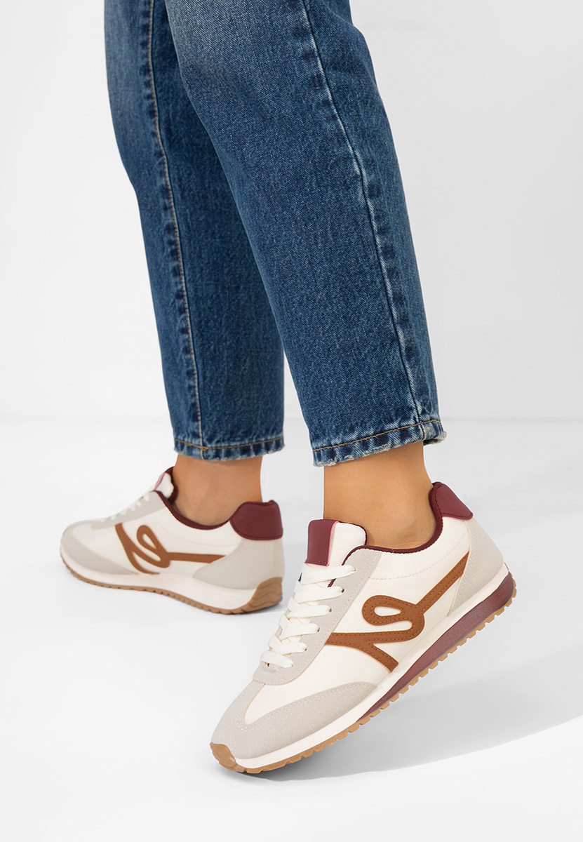 Bordowe sneakersy damskie Trinidad
