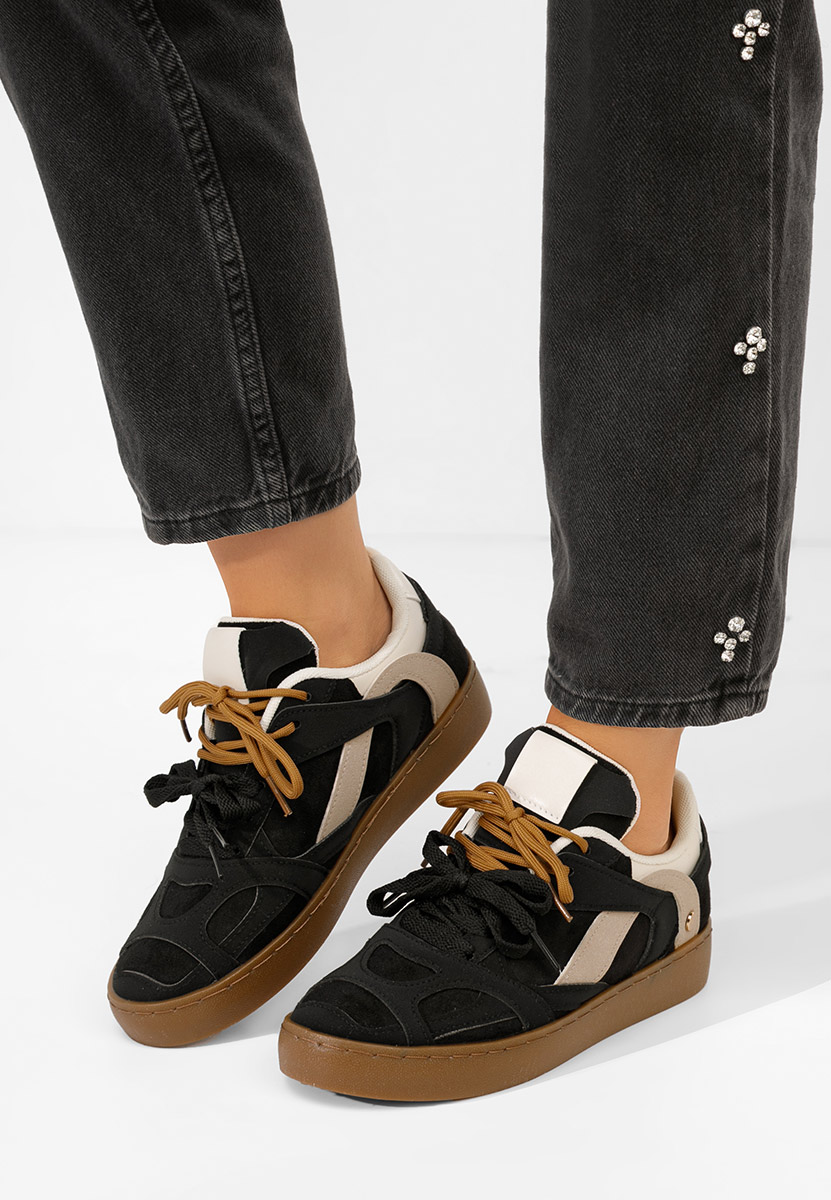 Czarne sneakersy damskie Jaymea