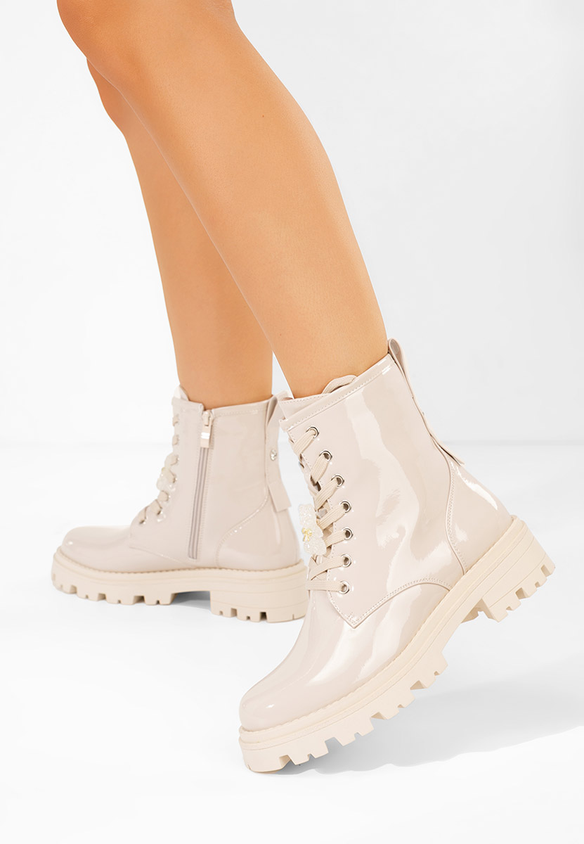 Beżowe trapery damskie Maxine