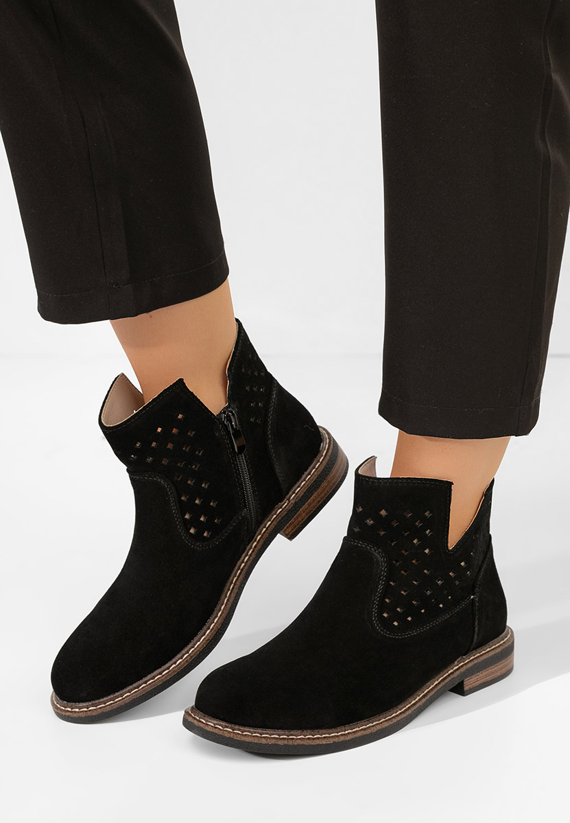 Czarne buty jesienne damskie Kellia Czarne buty jesienne damskie Kellia