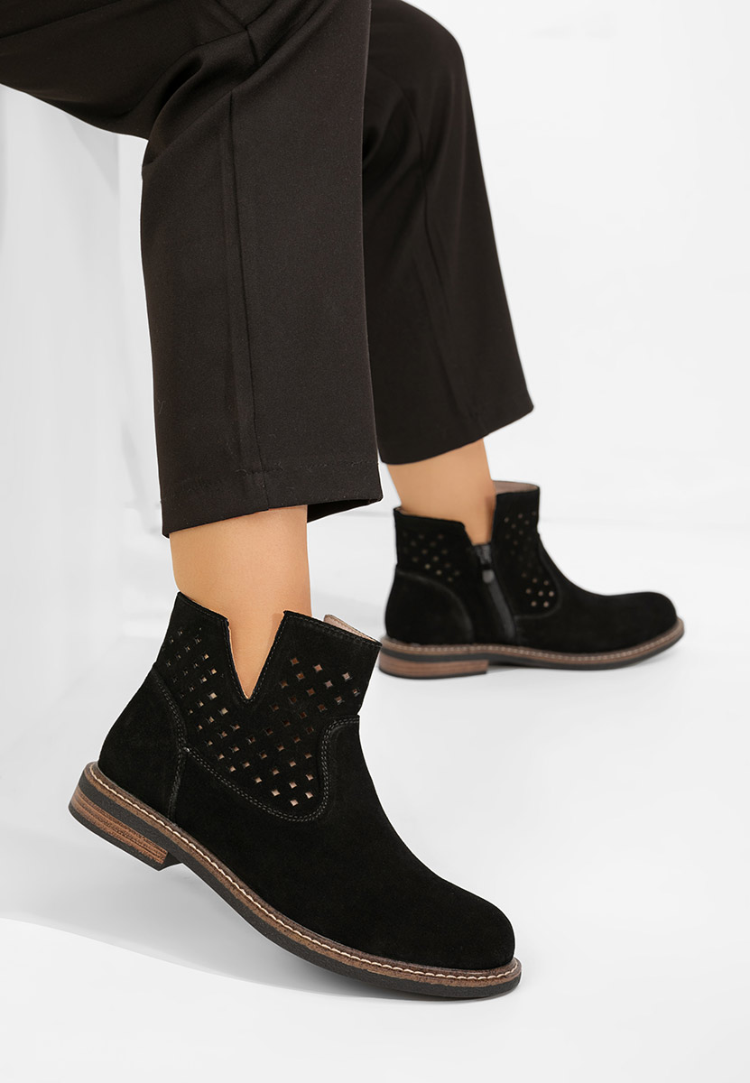 Czarne buty jesienne damskie Kellia Czarne buty jesienne damskie Kellia