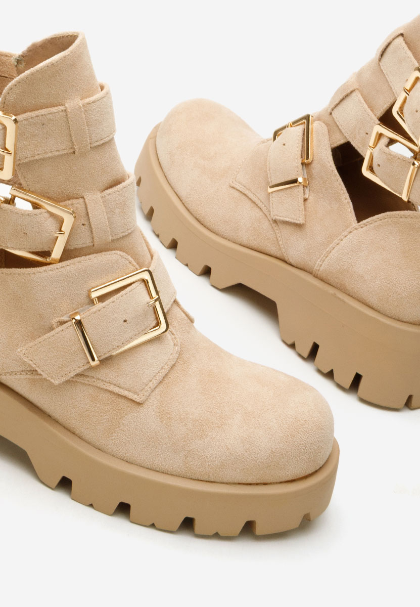 Beżowe buty jesienne damskie Audrie