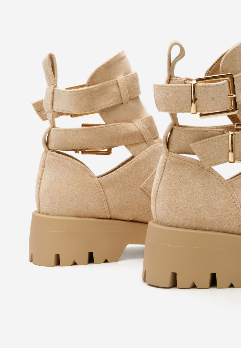 Beżowe buty jesienne damskie Audrie
