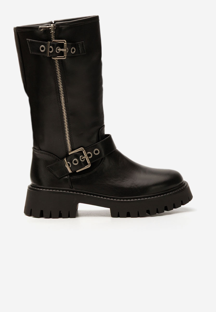 Czarne kozaki damskie Floriva