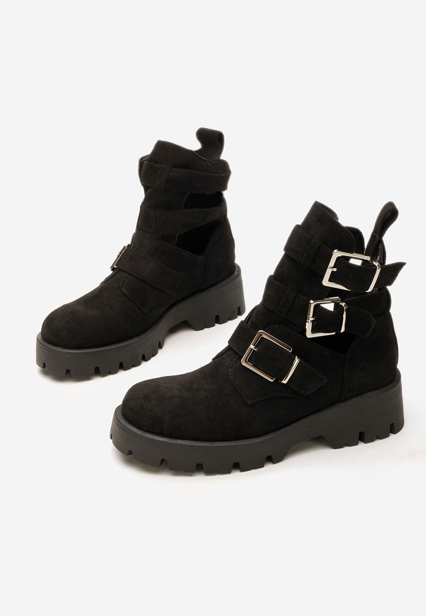 Czarne buty jesienne damskie Audrie