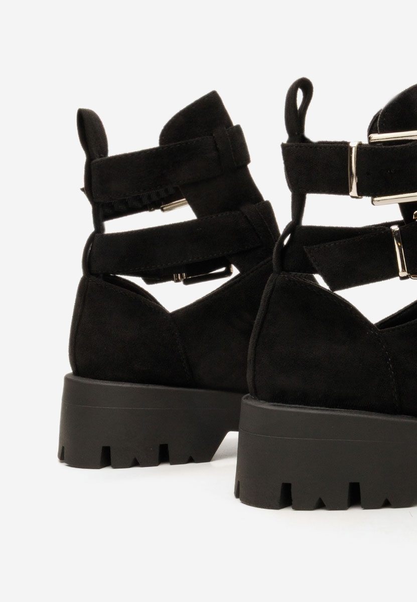 Czarne buty jesienne damskie Audrie