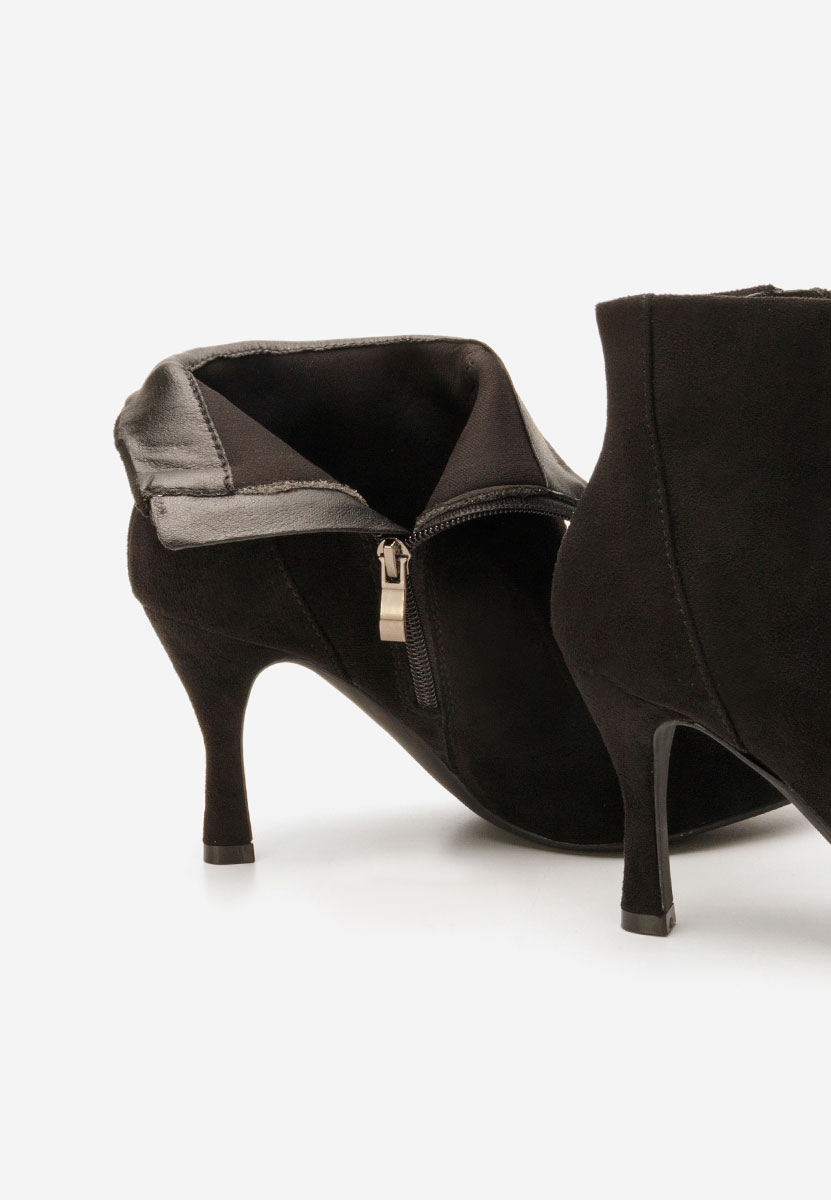 Czarne botki na szpilce Jinna