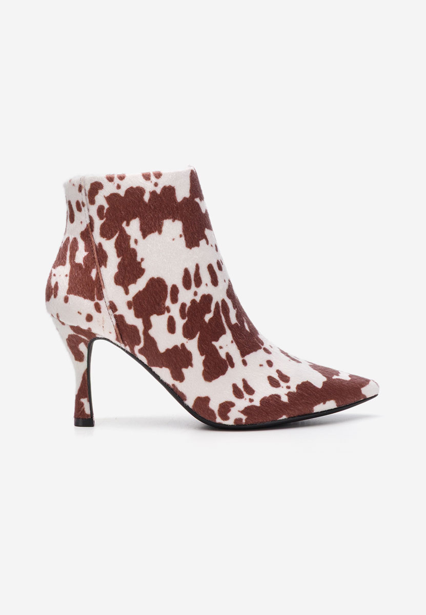 Wężowe botki na szpilce Jinna