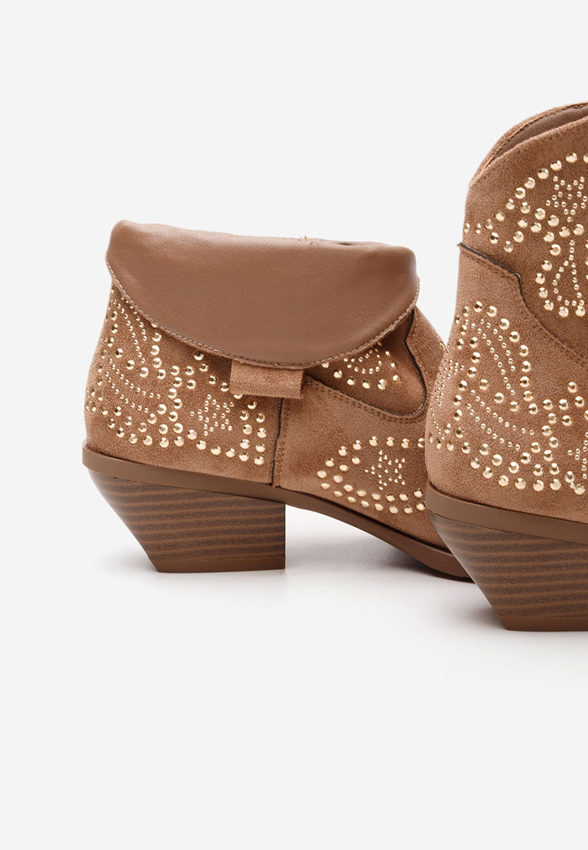 Camelowe kowbojki damskie Ninna