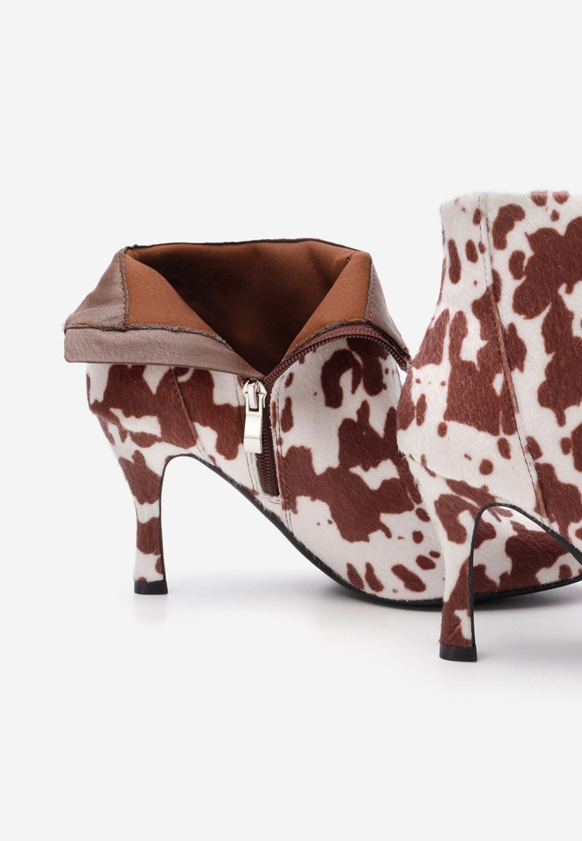 Wężowe botki na szpilce Jinna