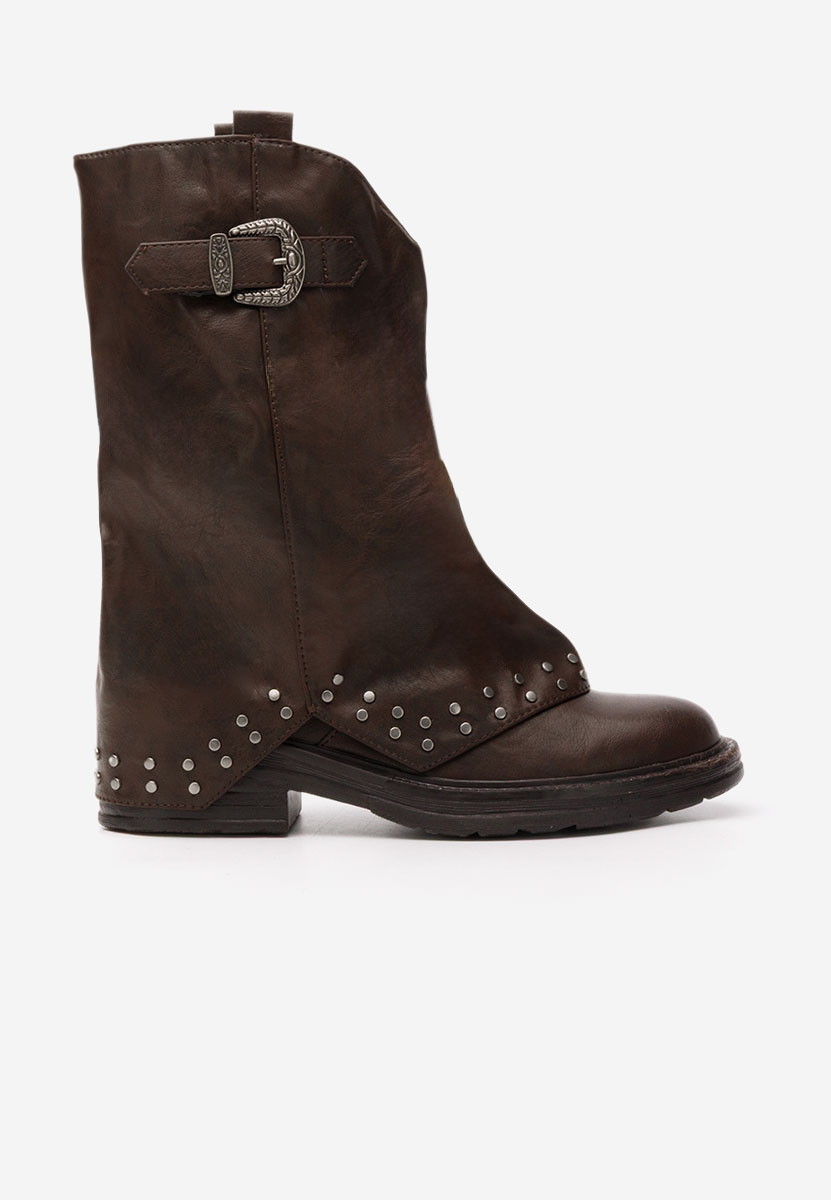 Brązowe kozaki damskie Arvion