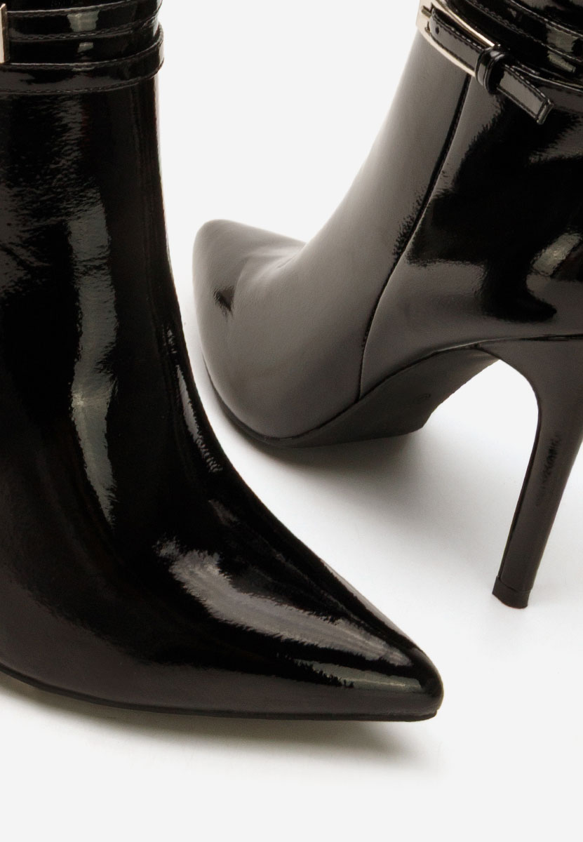 Czarne kozaki na szpilce Nivora