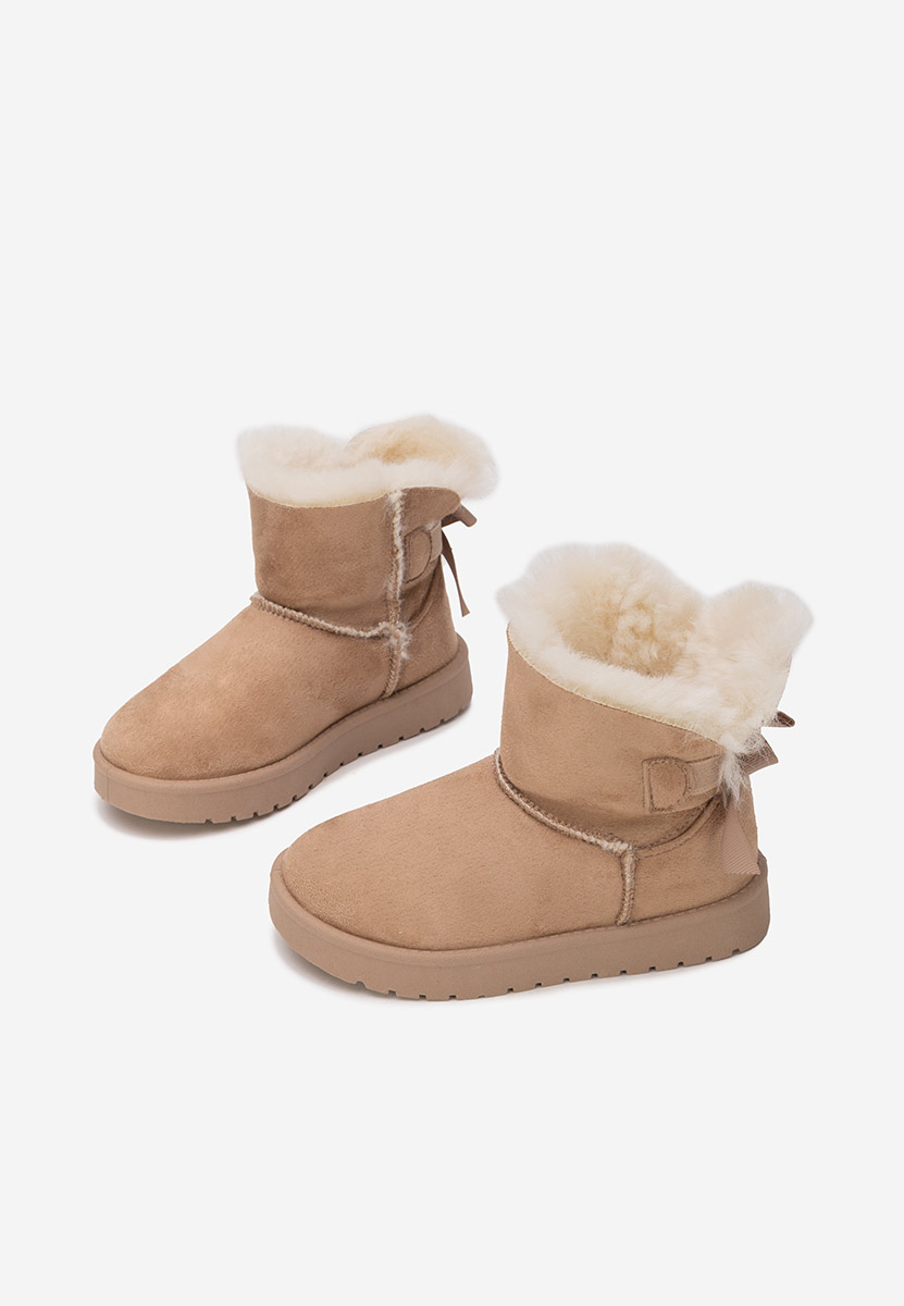 Khaki kozaki dziewczęce Isalora