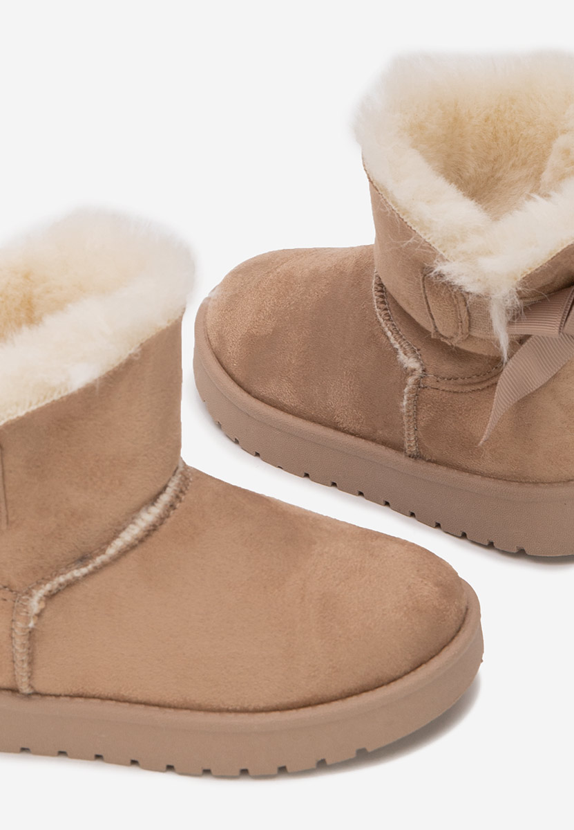 Khaki kozaki dziewczęce Isalora