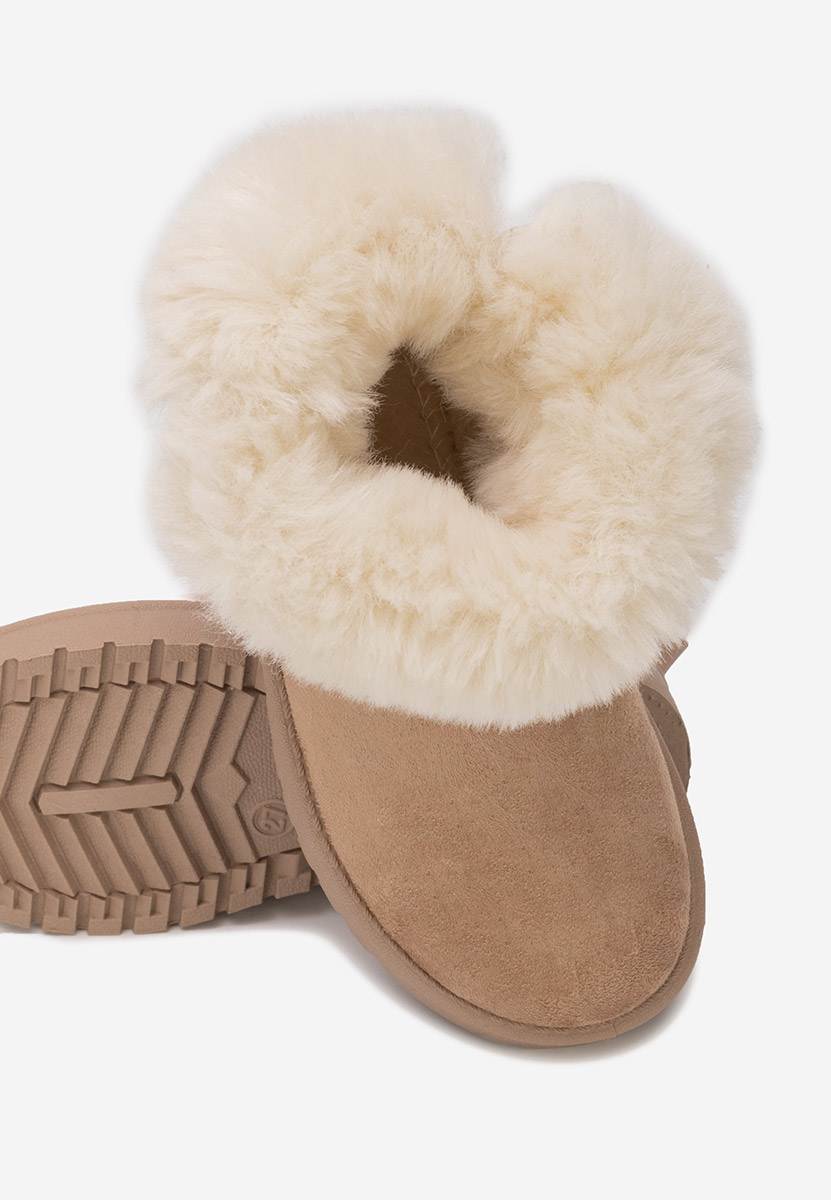 Khaki kozaki dziewczęce Isalora