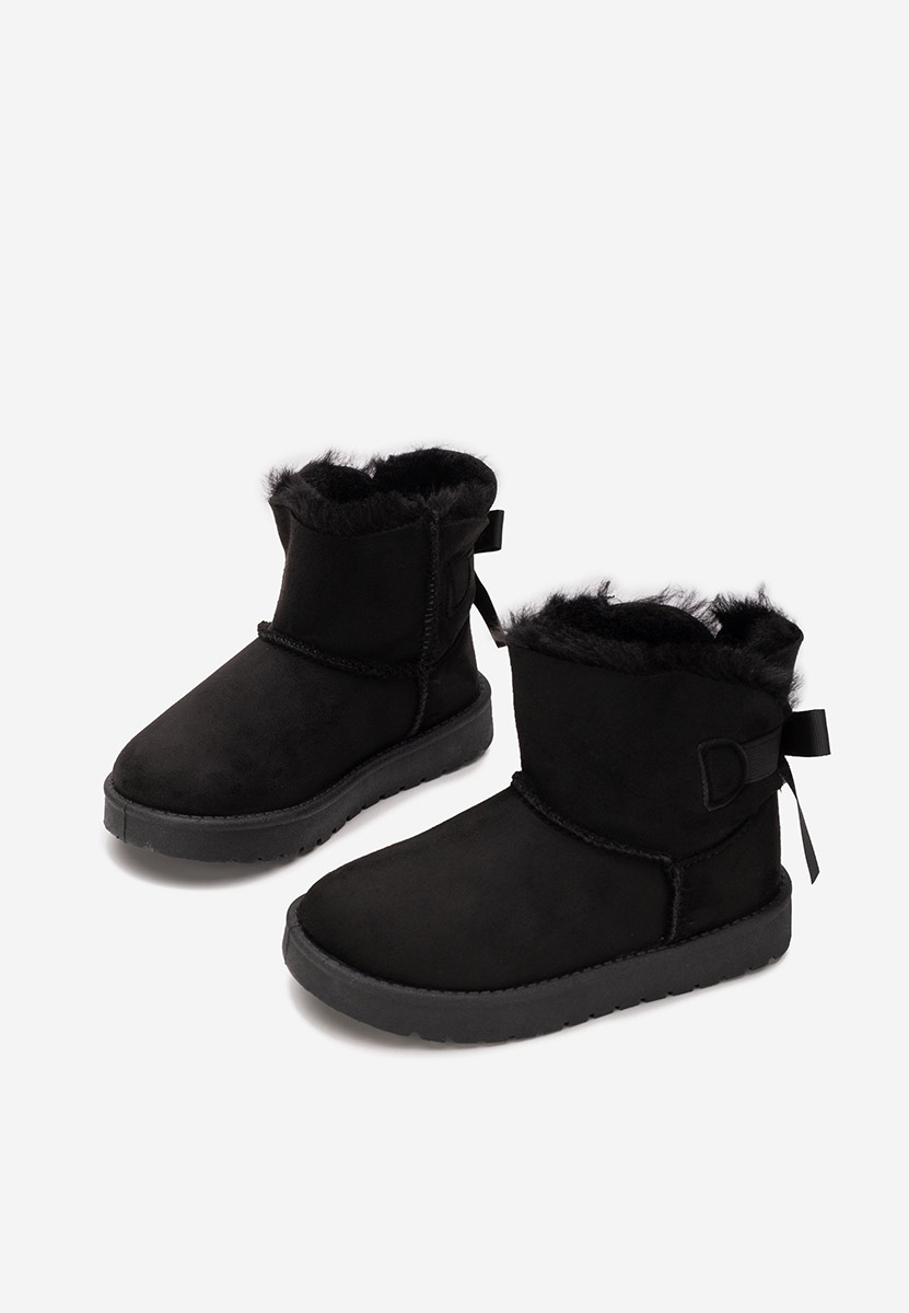 Czarne kozaki dziewczęce Isalora