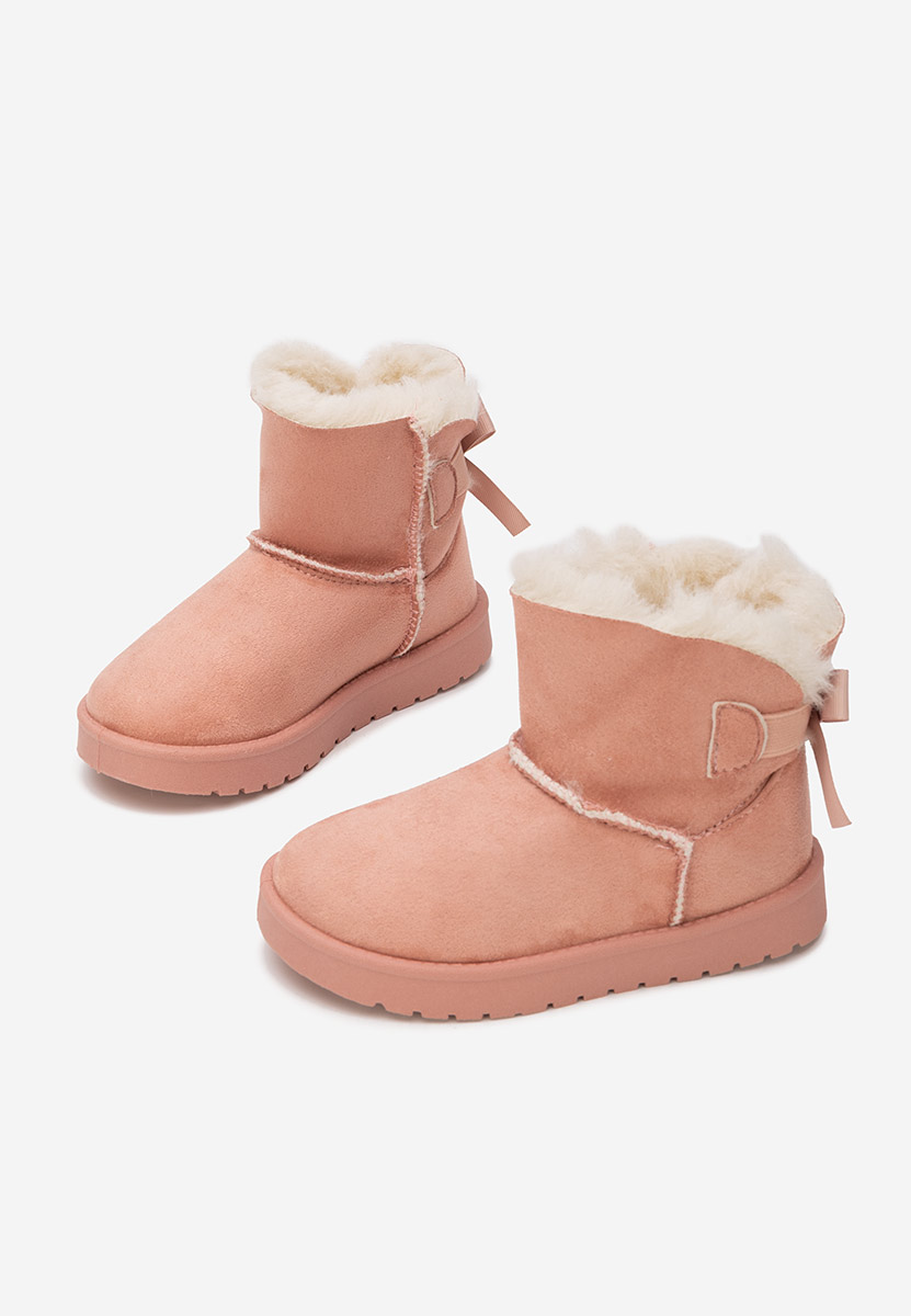 Różowe kozaki dziewczęce Isalora