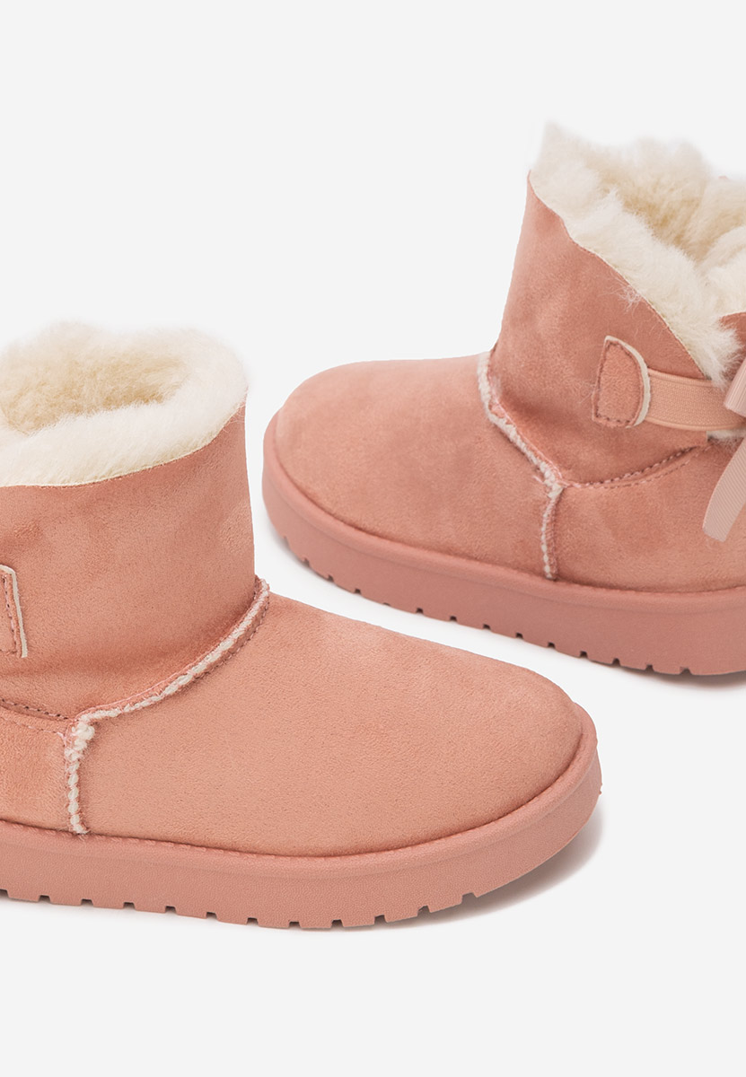 Różowe kozaki dziewczęce Isalora