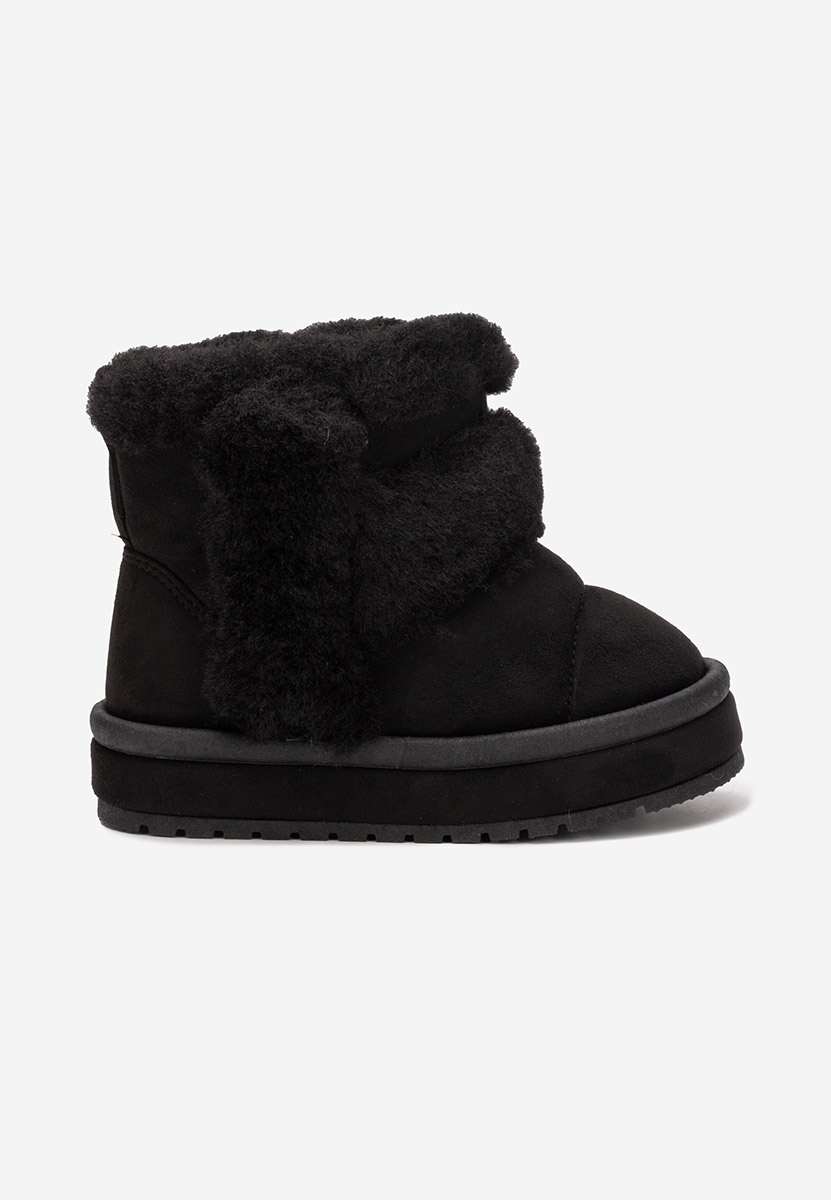 Czarne kozaki dziewczęce Zeravia V2