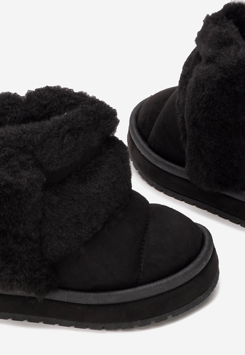 Czarne kozaki dziewczęce Zeravia V2