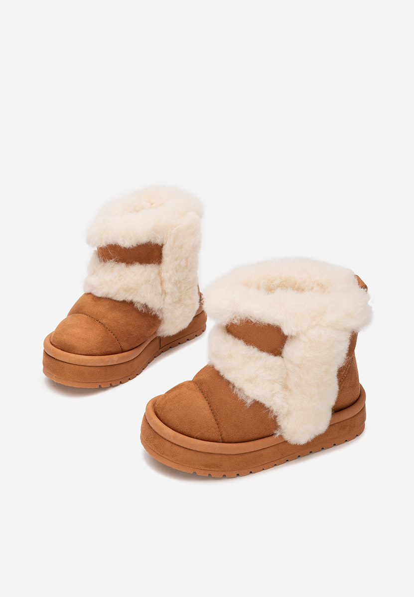 Camelowe kozaki dziewczęce Zeravia