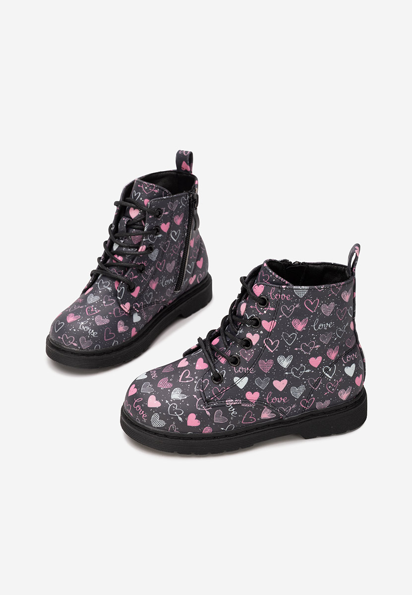 Czarne botki dziewczęce Paolia