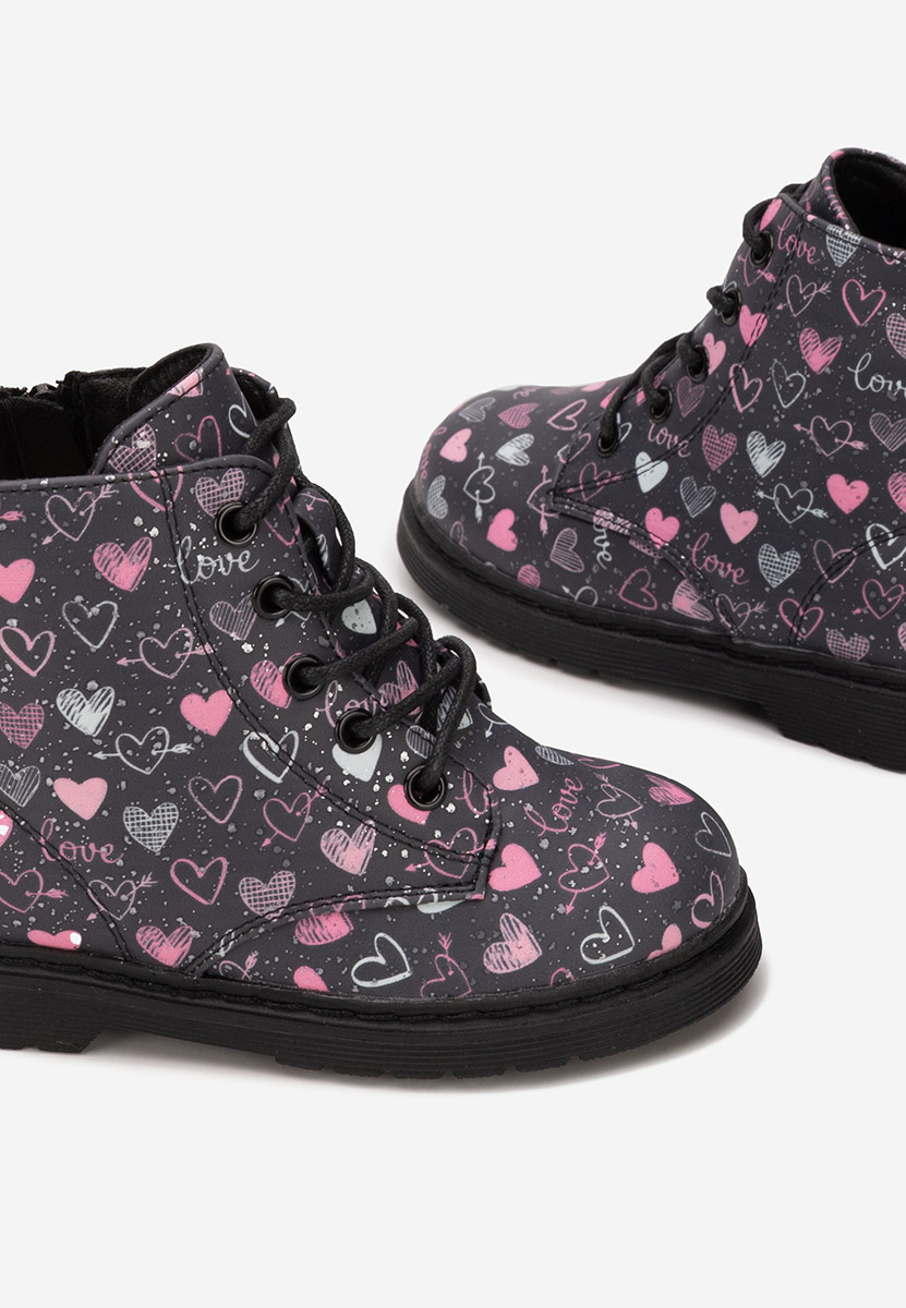 Czarne botki dziewczęce Paolia