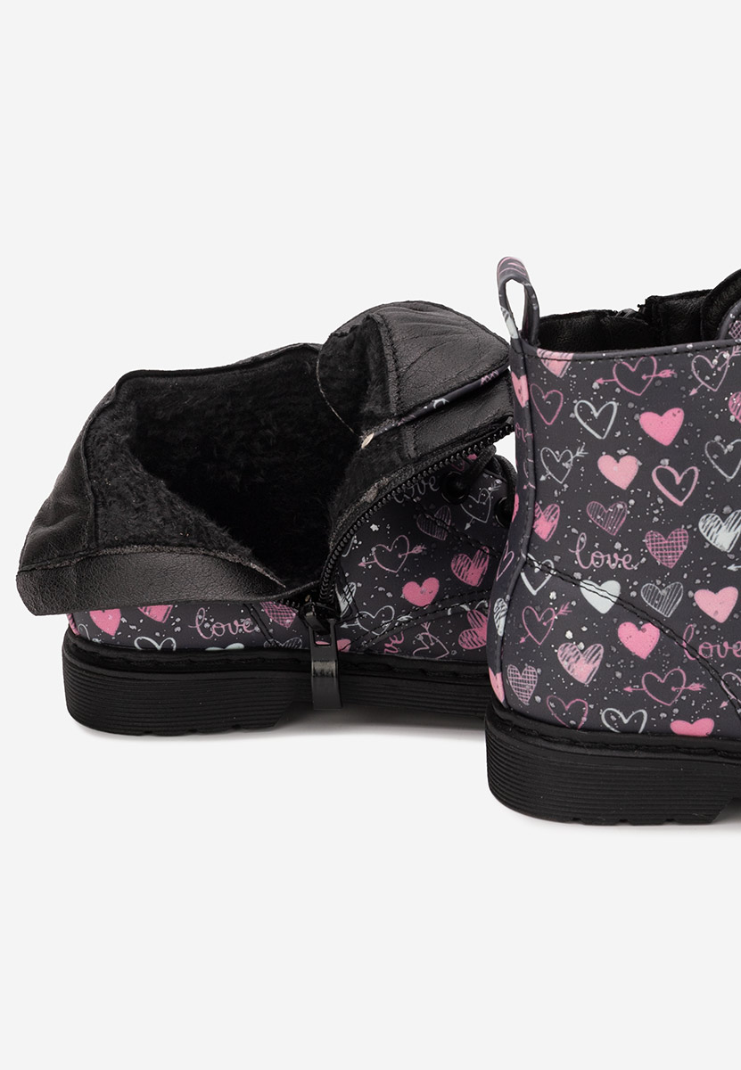 Czarne botki dziewczęce Paolia