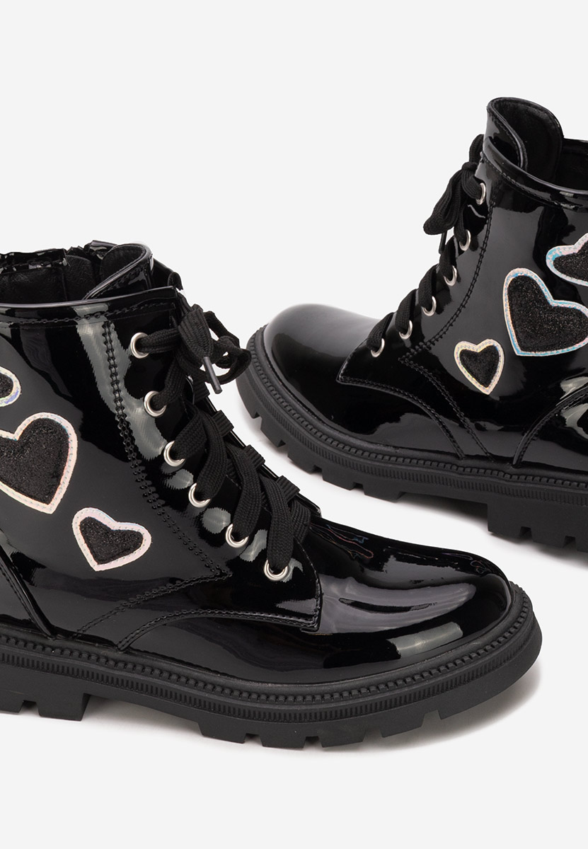 Czarne botki dziewczęce Raniana V2