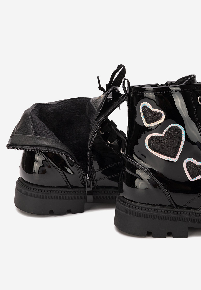 Czarne botki dziewczęce Raniana V2