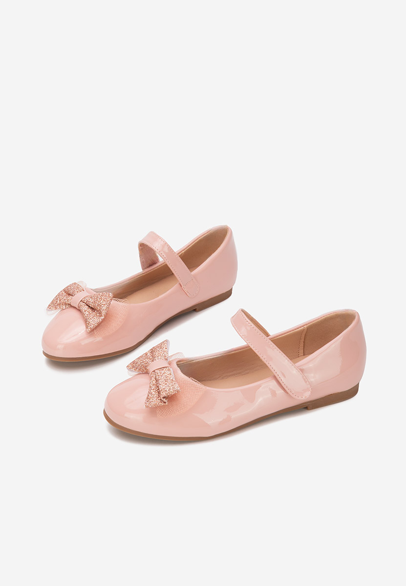 Różowe półbuty dziewczęce Harvana