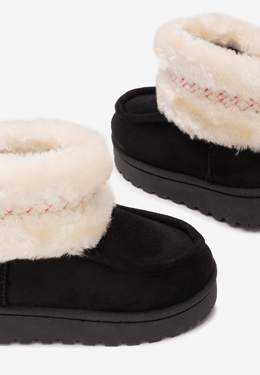 Czarne botki dziewczęce Karly