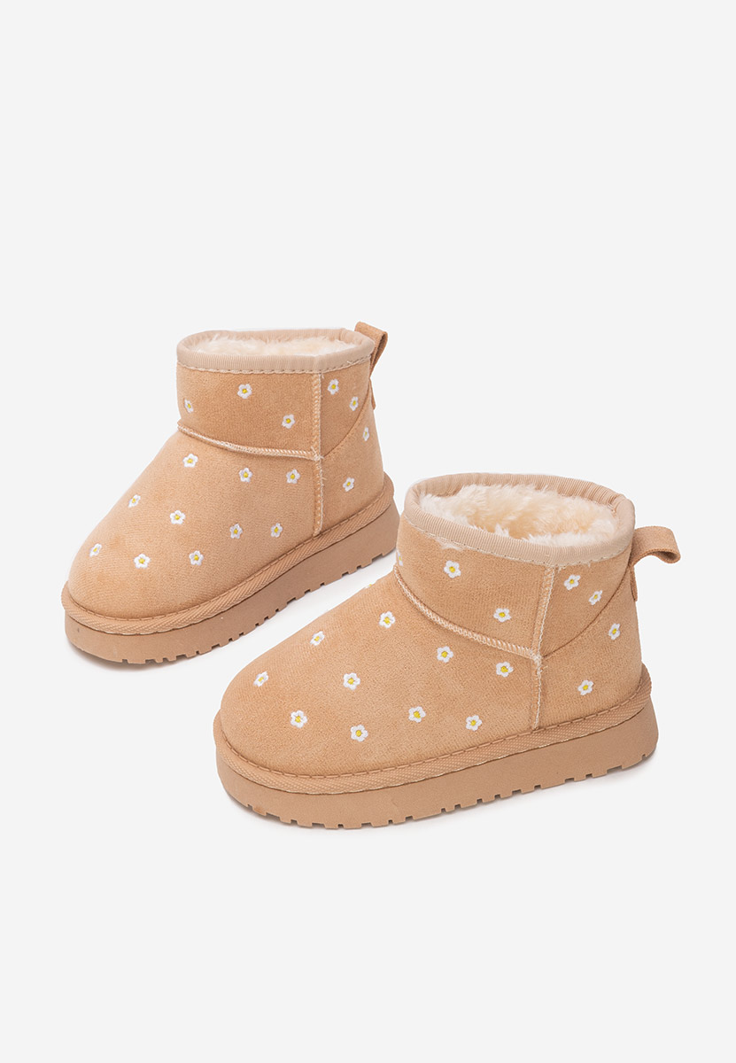 Beżowe kozaki dziewczęce Silvara