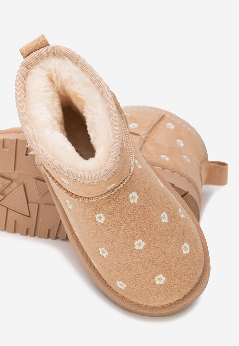 Beżowe kozaki dziewczęce Silvara