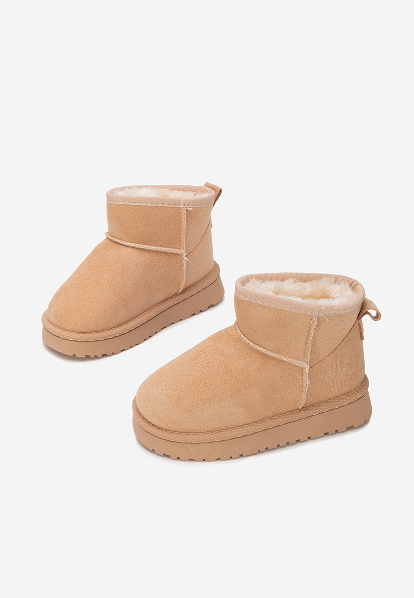 Beżowe kozaki dziewczęce Sorvenia