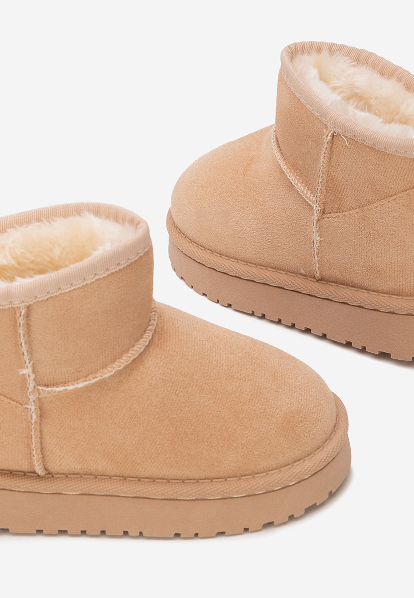 Beżowe kozaki dziewczęce Sorvenia