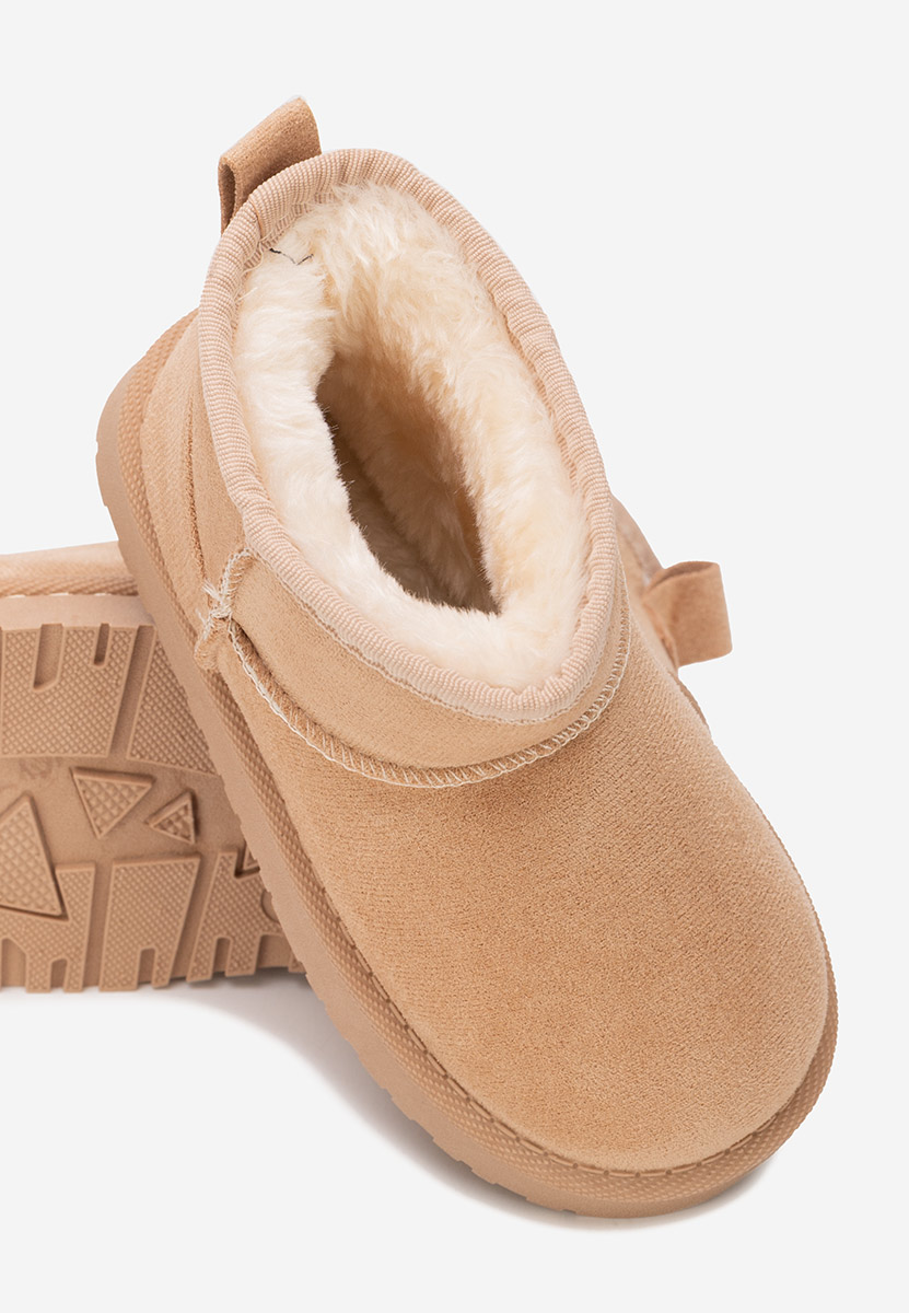 Beżowe kozaki dziewczęce Sorvenia