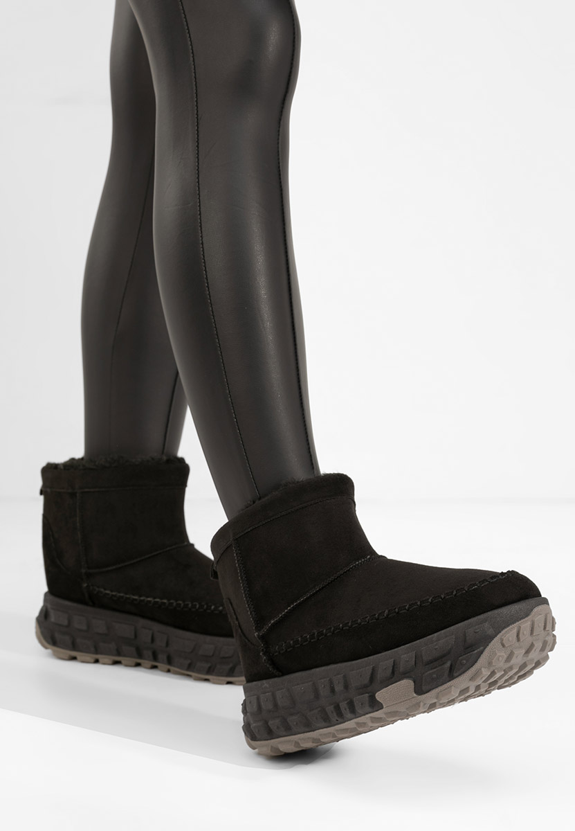 Czarne botki na platformie Novela