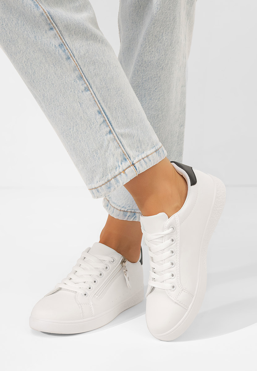Białe sneakersy damskie Maeia