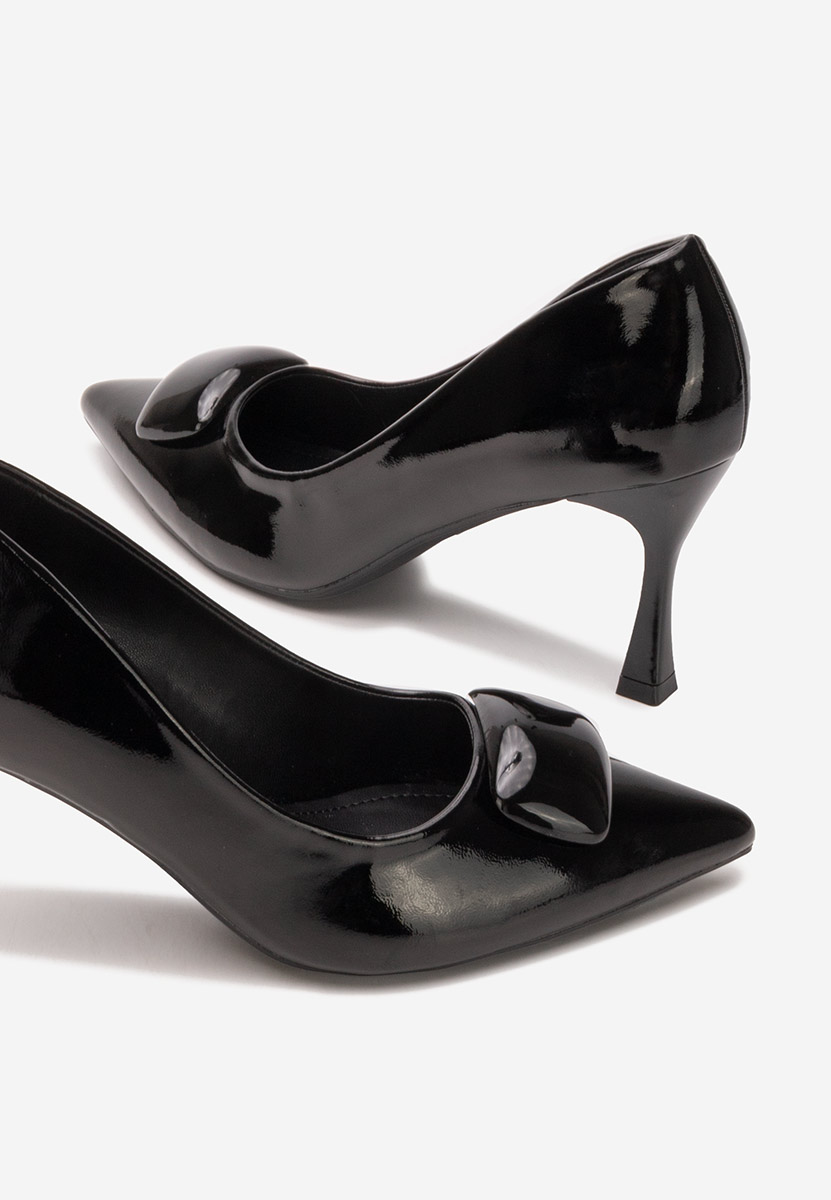 Czarne czółenka na szpilce Sonnia