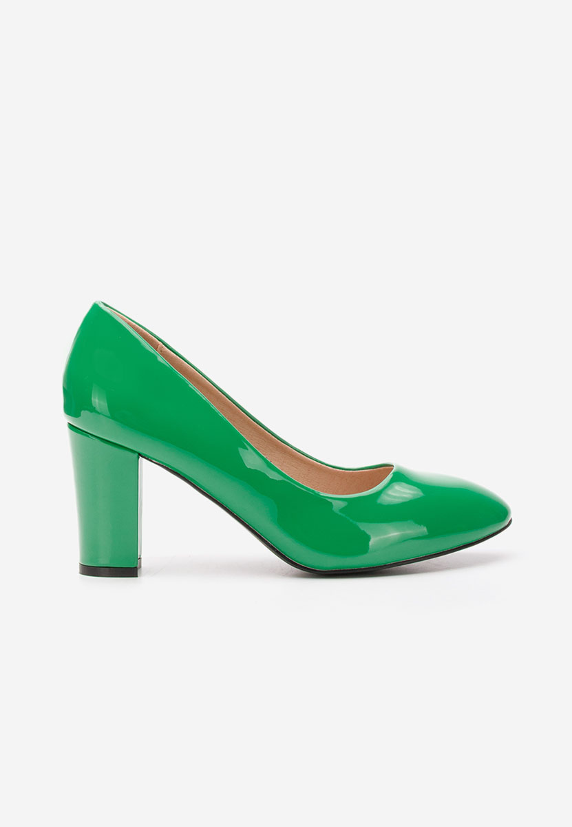 Zielone szpilki na obcasie Chique V5