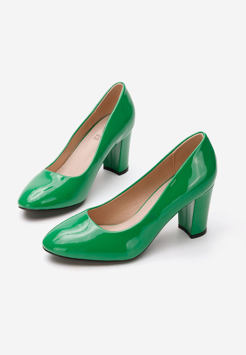Zielone szpilki na obcasie Chique V5